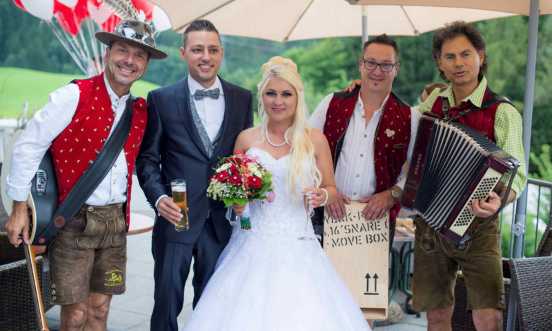 Empfang Brautpaar